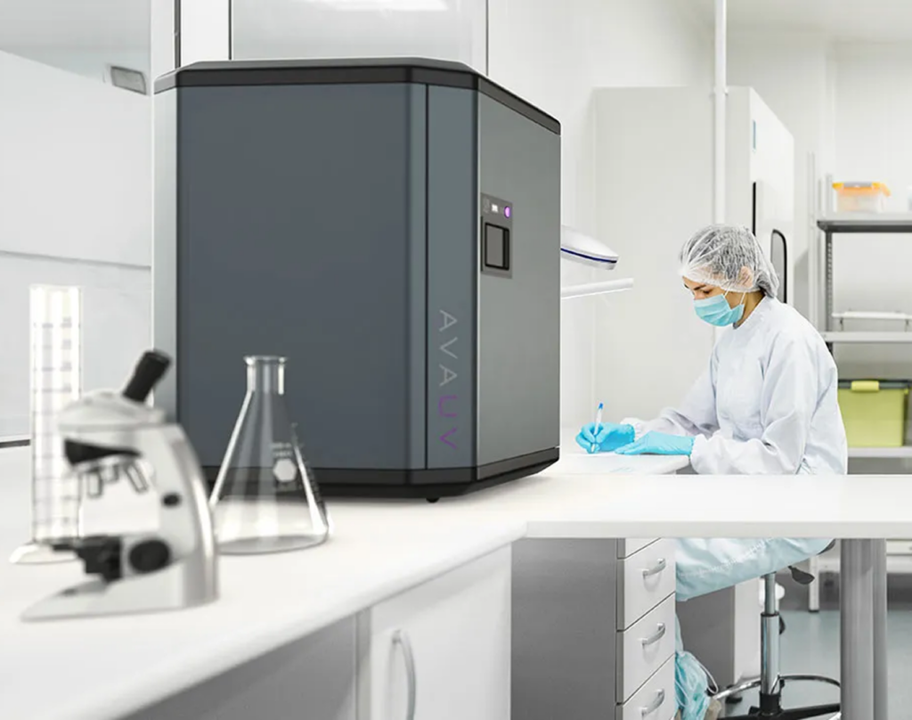 Ava UV Cube in a lab setting