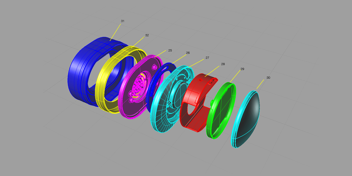 Avegant glyph CAD breakdown