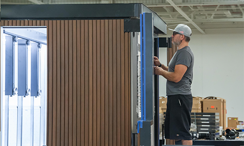 Designer creating a product